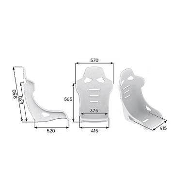 OMP RT-Carbon Racing Seat - Leather