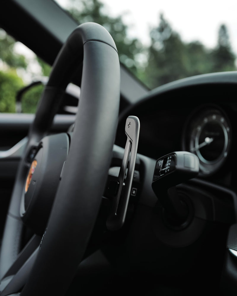 Porsche - GT3 RS Weissach Package Style Aluminum Paddles For JQ Werks Madtrace® Clubsport Magnetic Paddle Shifters