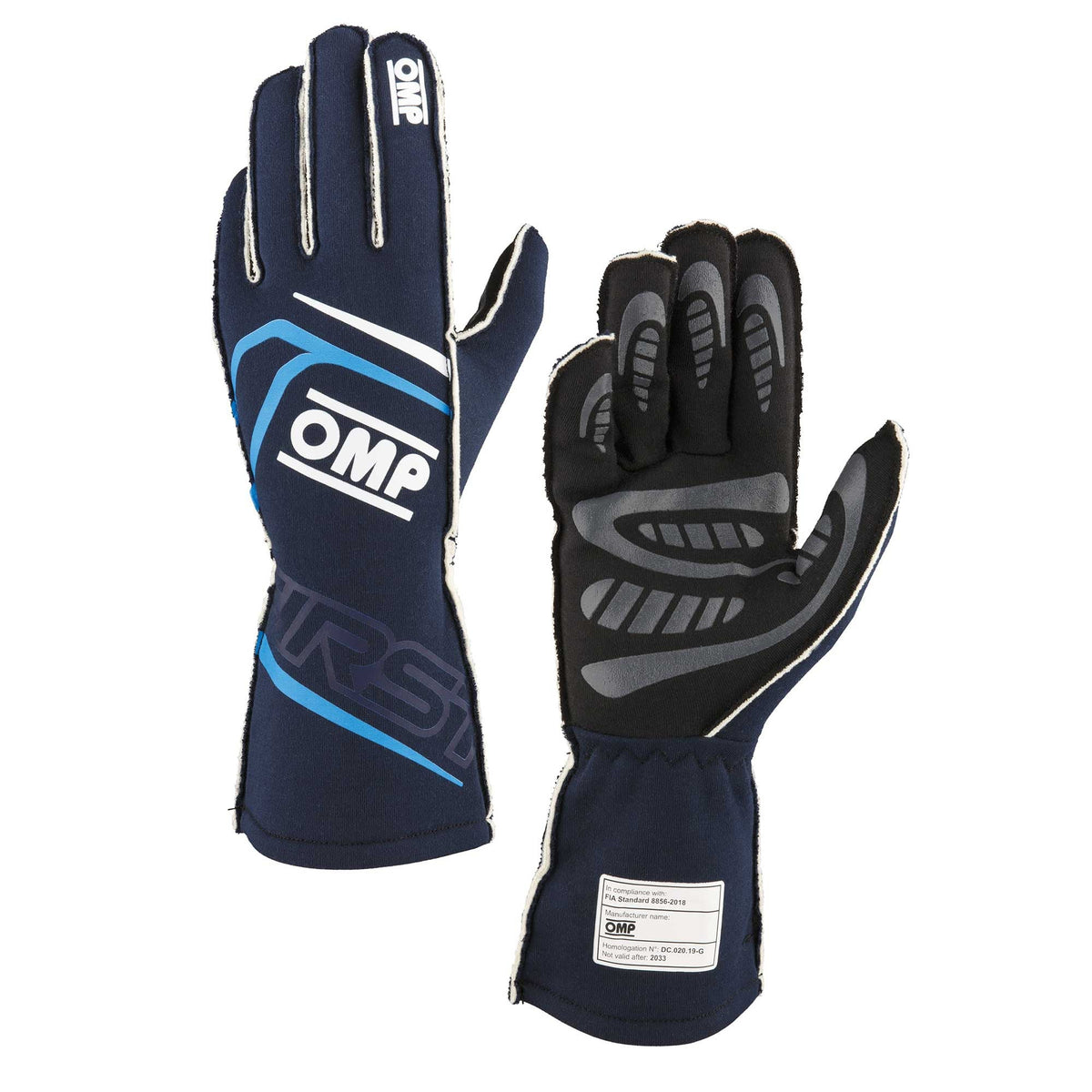 OMP First Fire Resistant Racing Gloves - FIA 8856-2018